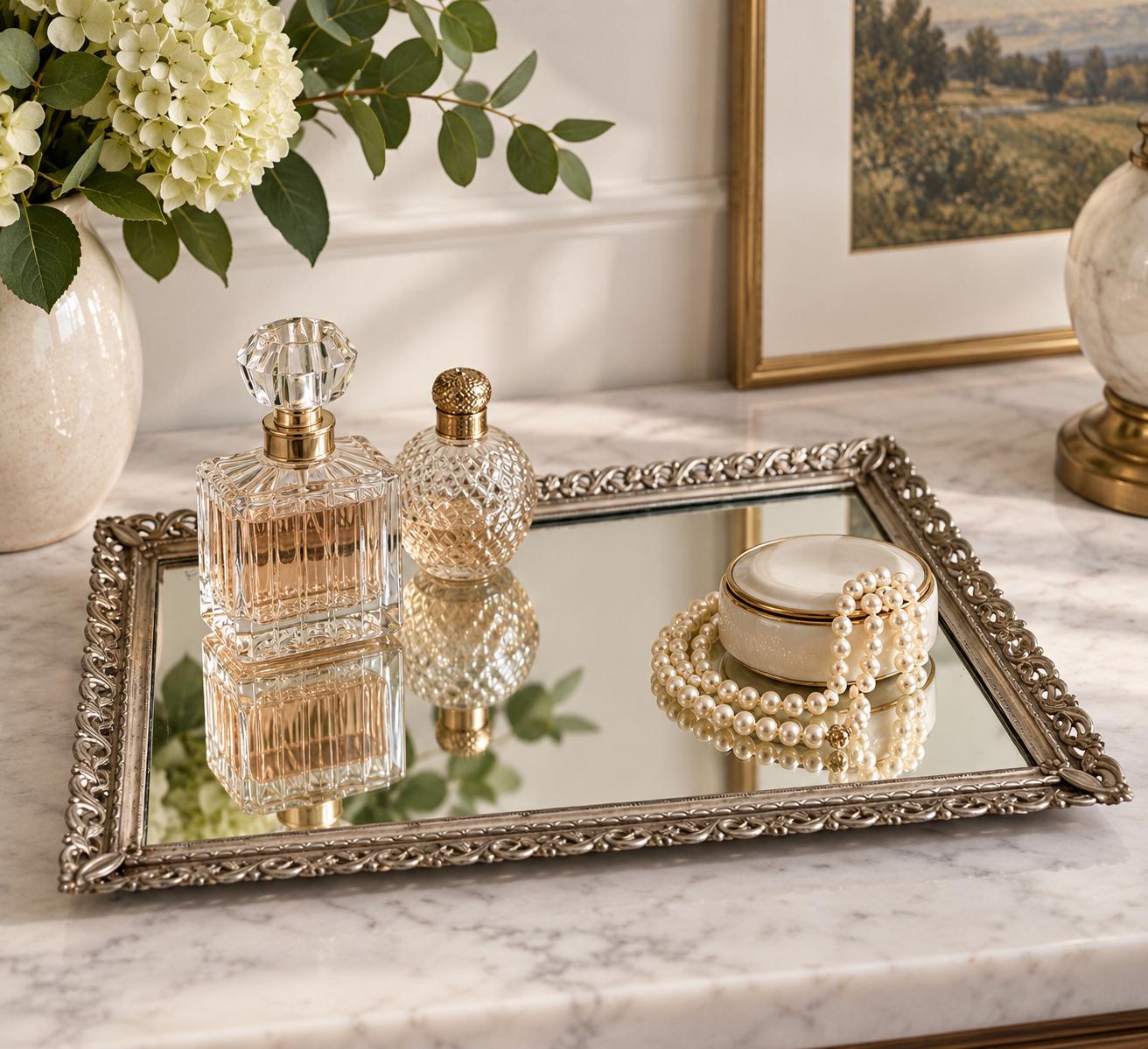 Vintage Mirror Tray - Etsy
