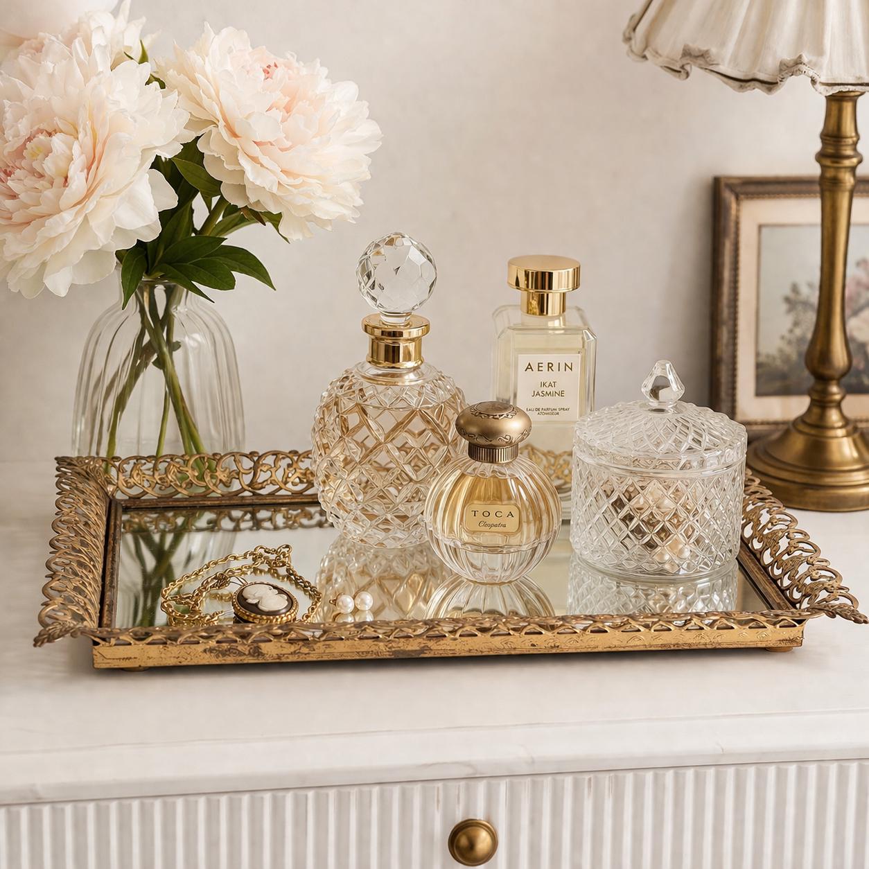 gold dressing table tray Amazon.com: Ayswupt Gold Mirrored Vanity Tray for Bathroom Counter,Metal Decorative Jewelry Storage Tray Cosmetic Perfume Organizer for Dresser,Bedroom,Home Decor,Suit for Candle Holder,Coffee Table Centerpiece,S : Home & Kitchen