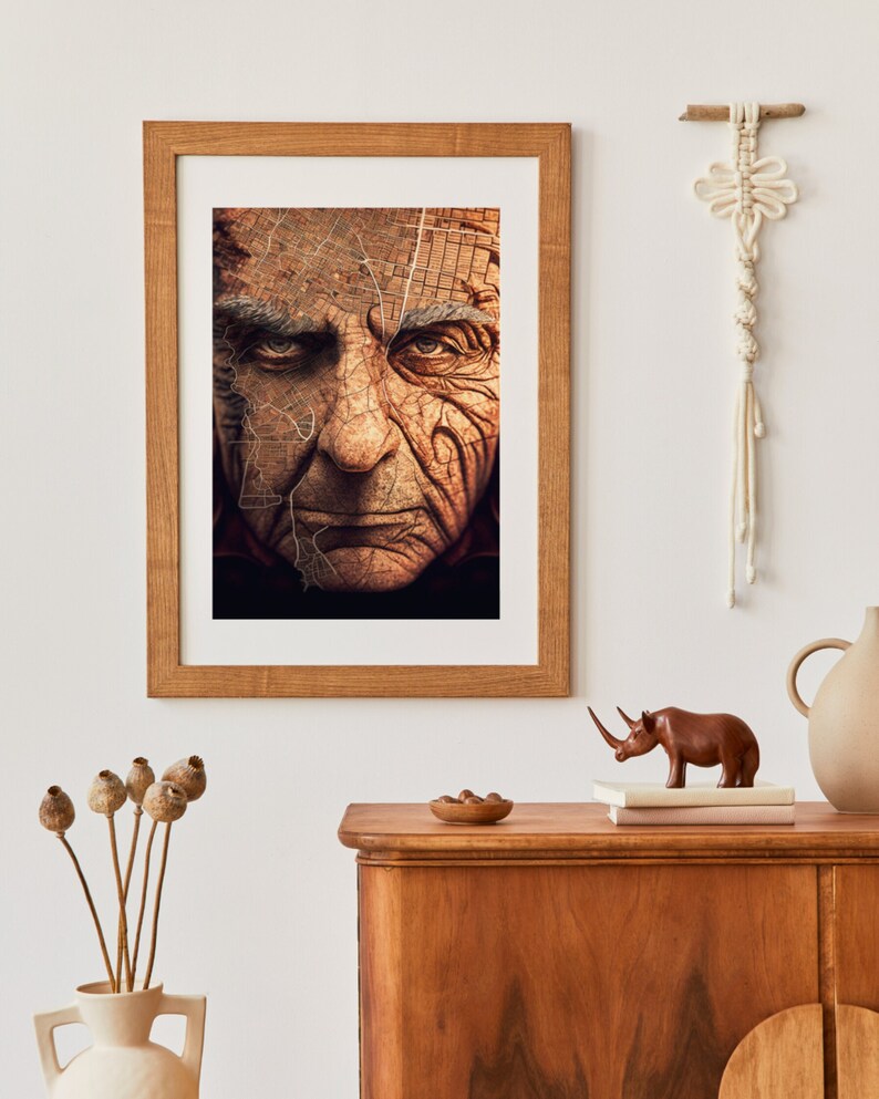 Follow Me Digital Art Print, Wall Art, AI Generated, Digital Download