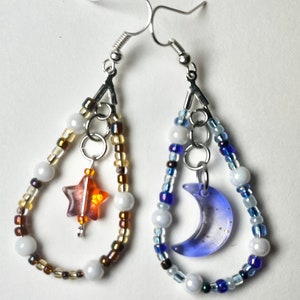 beaded teardrop earrings3 zdjęcie 2