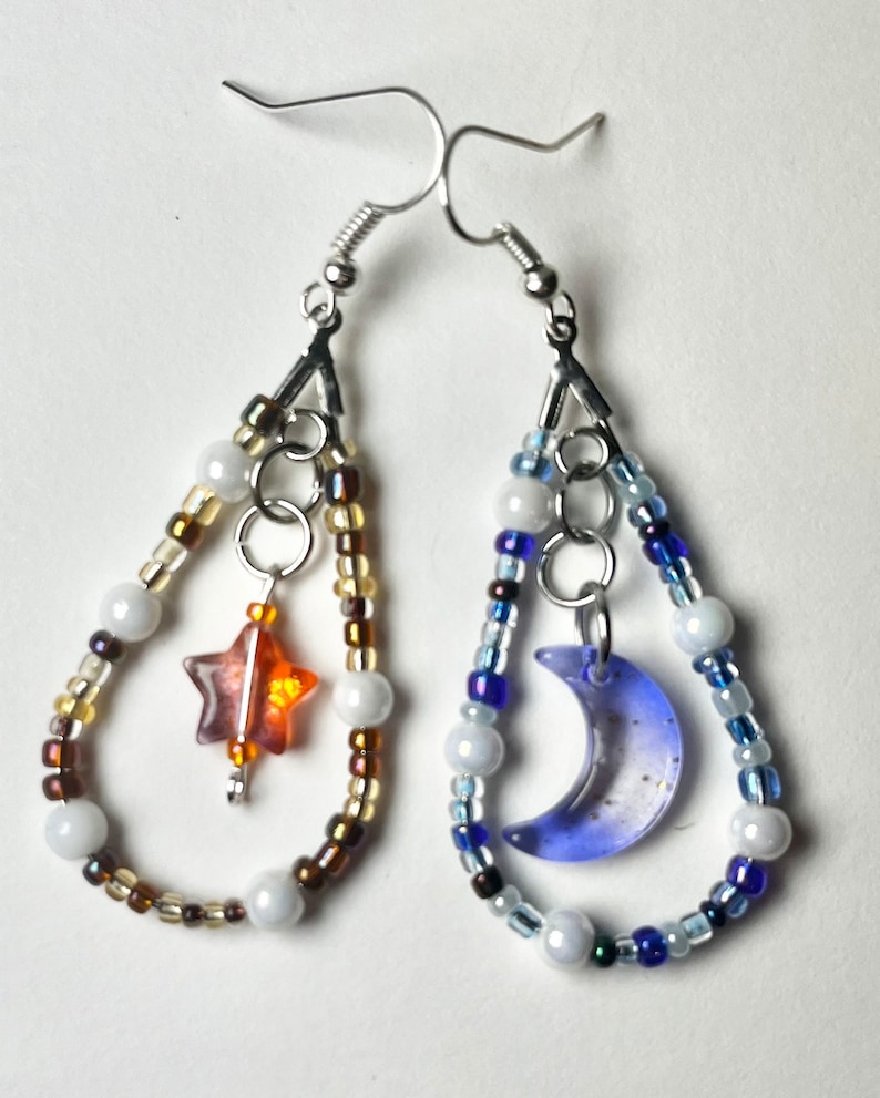 beaded teardrop earrings3 zdjęcie 2