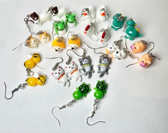 Cartoon animal earrings