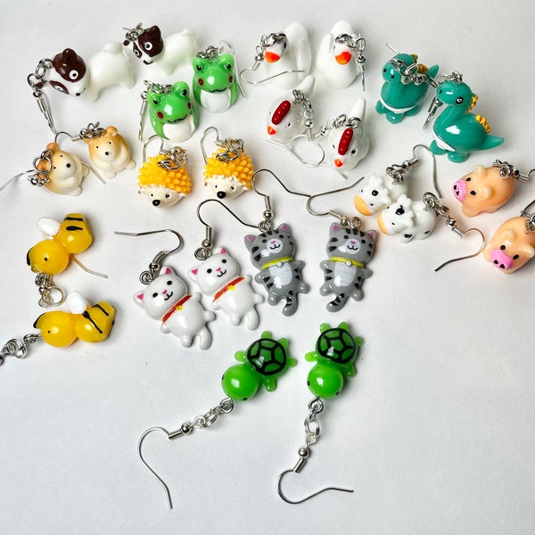 Cartoon animal earrings