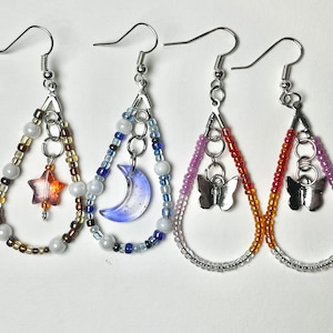 beaded teardrop earrings3 zdjęcie 1