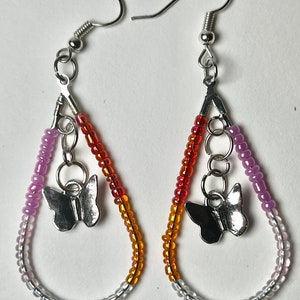 beaded teardrop earrings3 zdjęcie 3