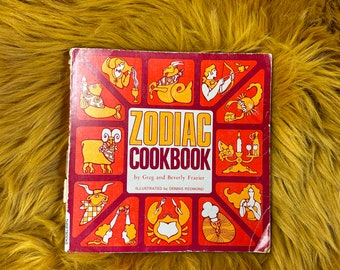 RARE Original 1969 Zodiac Cookbook by Greg and Beverly Frazier - Collectible