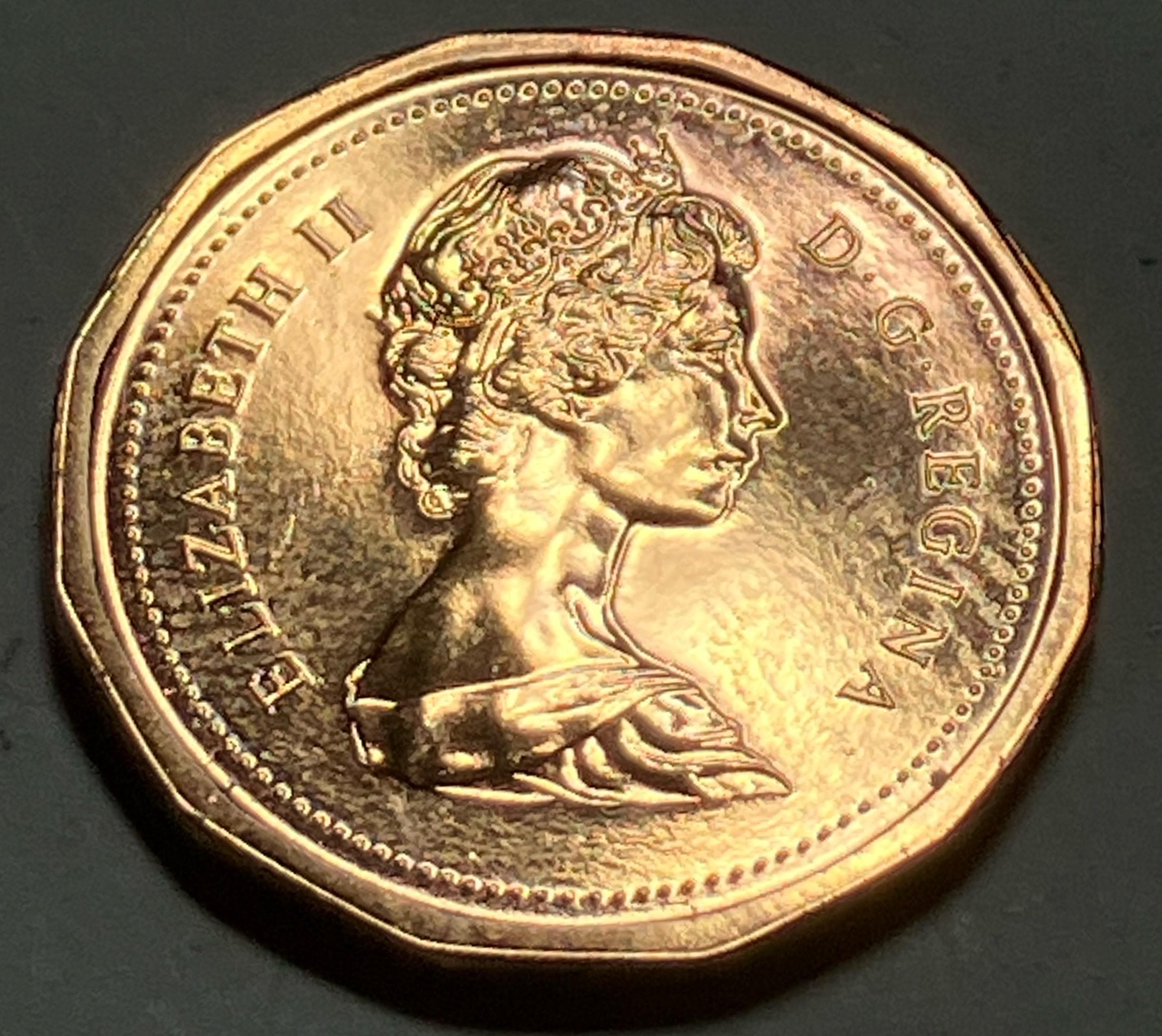 1983 Canadian Penny: Vintage 42 Year Old Coin in Brilliant