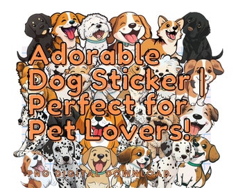 Cute Dog Sticker For Dog Lover Bundle Sticker Pack For Laptop Sticker Bundle Digital Download Puppy Sticker Pack For Puppy Lover Sticker