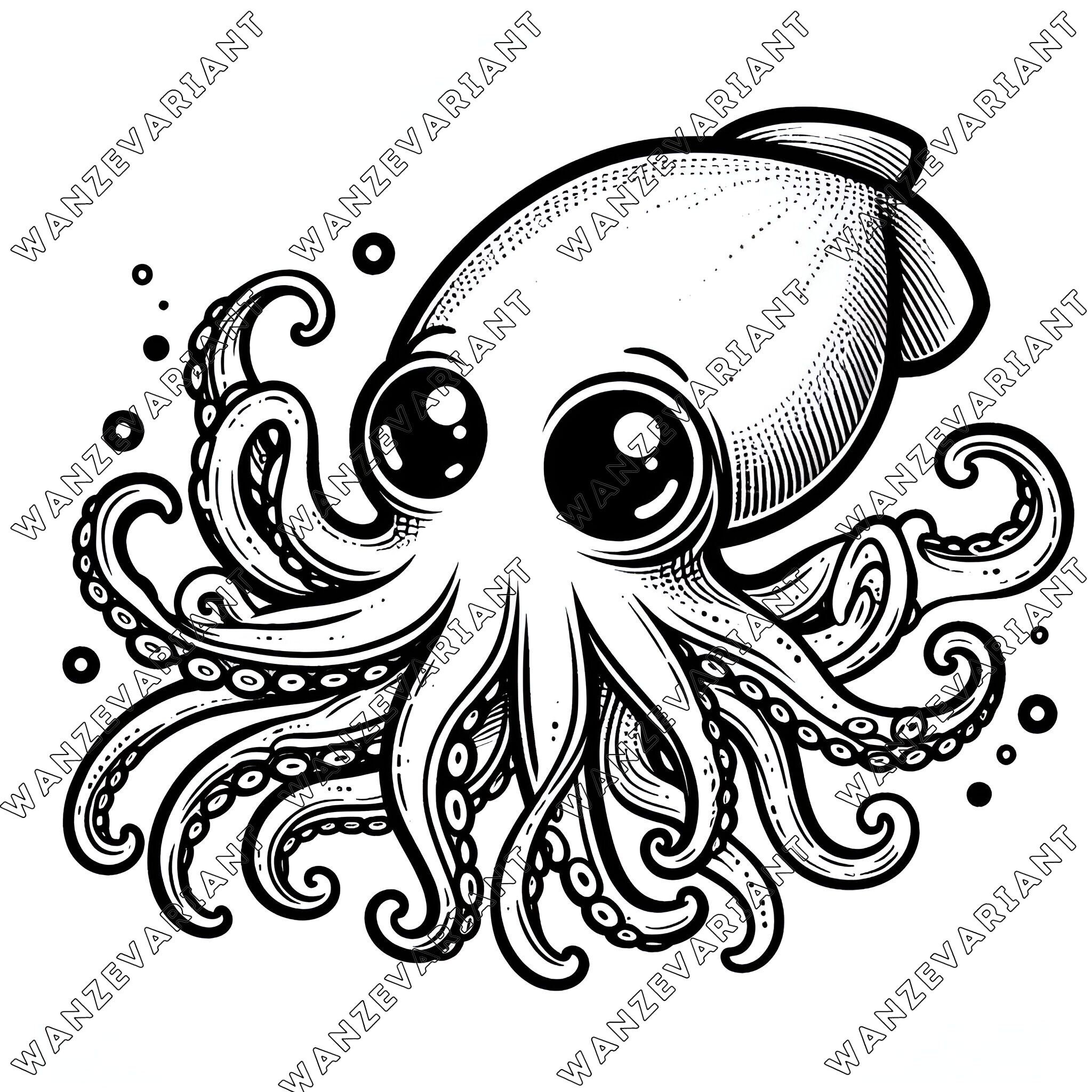 Sea Creatures Coloring Book Pages, Kids Coloring Book, Printable ...