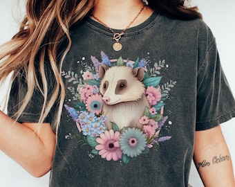 Opossum Shirt, Possum Shirt, Opossum T Shirt, Comfort Colors® Crew Neck, Possum Oversized Tee, Cute Opossum Tee Shirt, Cute Animal Lover