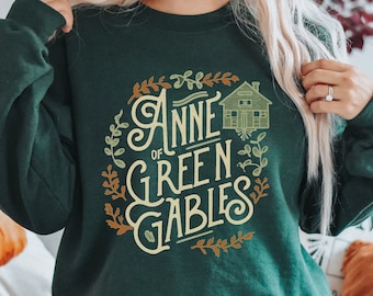 Moletom Anne with an E, Presente Anne de Green Gables, Presente de Dia das Mães para Amantes de Livros, Moletom Avonlea Light Academia, Presente Literário para Mães