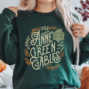 Anne with an E Sweatshirt Anne of Green Gables Sweatshirt Avonlea Sweatshirt Light Academia Bookish Book Lover Gifts Books Sweatshirt