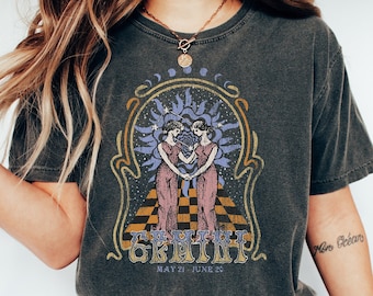 Gemini Zodiac Shirt, Gemini Horoscope Shirt, Gemini T Shirt, Astrology Tee, Zodiac Gift May June, Comfort Colors® T-Shirt, Gemini Birthday