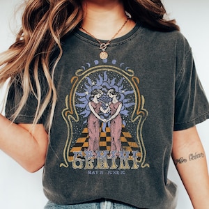 Gemini Zodiac Shirt, Gemini Horoscope Shirt, Gemini T Shirt, Astrology Tee, Zodiac Gift May June, Comfort Colors® T-Shirt, Gemini Birthday
