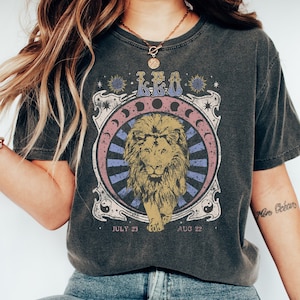 Leo Zodiac Shirt, Leo Horoscope Shirt, Leo T Shirt, Astrology Tee, Zodiac Gift July August, Comfort Colors® T-Shirt, Leo Birthday Shirt