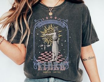 Libra Sign Shirt Vintage Zodiac Shirt, Libra Celestial T Shirt, Astrology Tee Zodiac Gift September October Comfort Colors Retro Boho Grunge
