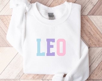 Leo Zodiac Sweatshirt: Astrology Birthday Gift