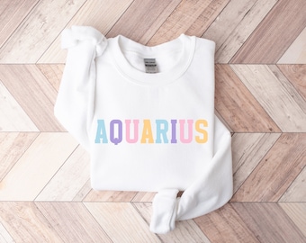 Sudadera Acuario: Regalo unisex para el signo del zodiaco