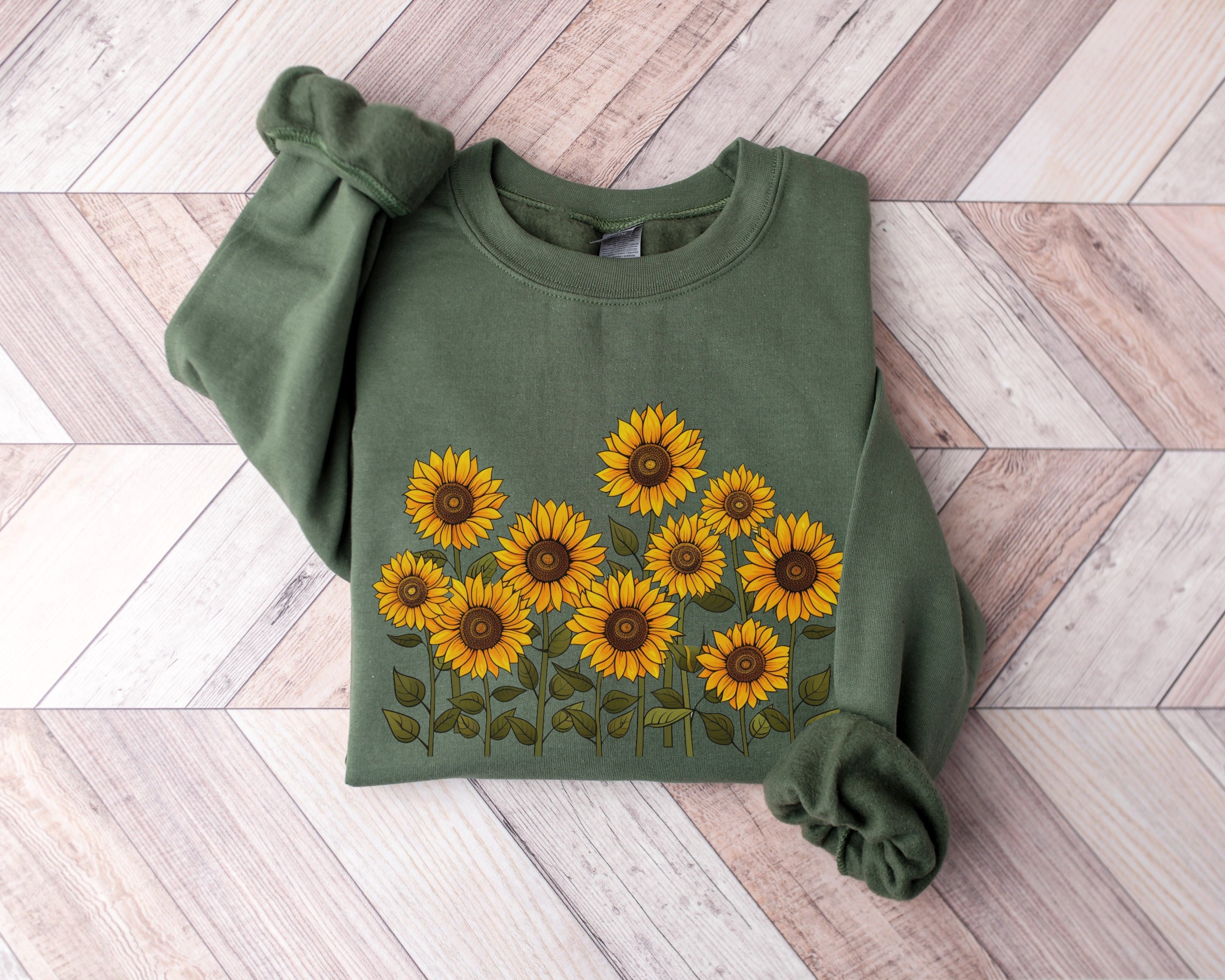 Sunflower Sweatshirt - Etsy Singapore