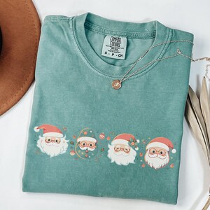 Retro Pink Santa Shirt Vintage Santa T-Shirt Christmas Sweatshirt Gift for Her Retro Christmas Shirt Vintage Holiday Tee Christmas 2023