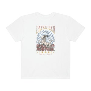 Capricorn Sign Shirt Vintage Zodiac Shirt, Capricorn Celestial T Shirt, Astrology Tee Zodiac Gift December January Comfort Colors Retro Boho image 10