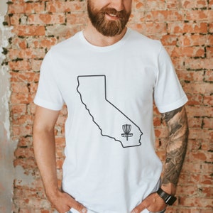California Disc Golf T-Shirt - Super Soft Unisex Jersey Short Sleeve