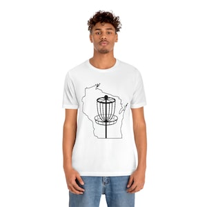 Wisconsin Disc Golf Shirt - Unisex Jersey Short Sleeve Tee