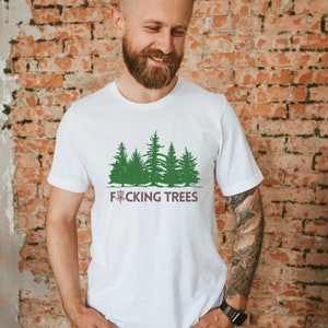 FKG TREES - Disc Golf T-Shirt - Unisex Jersey Short Sleeve Tee