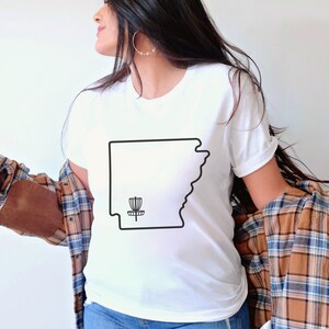 Arkansas Disc Golf T-Shirt - Super Soft Unisex Jersey Short Sleeve