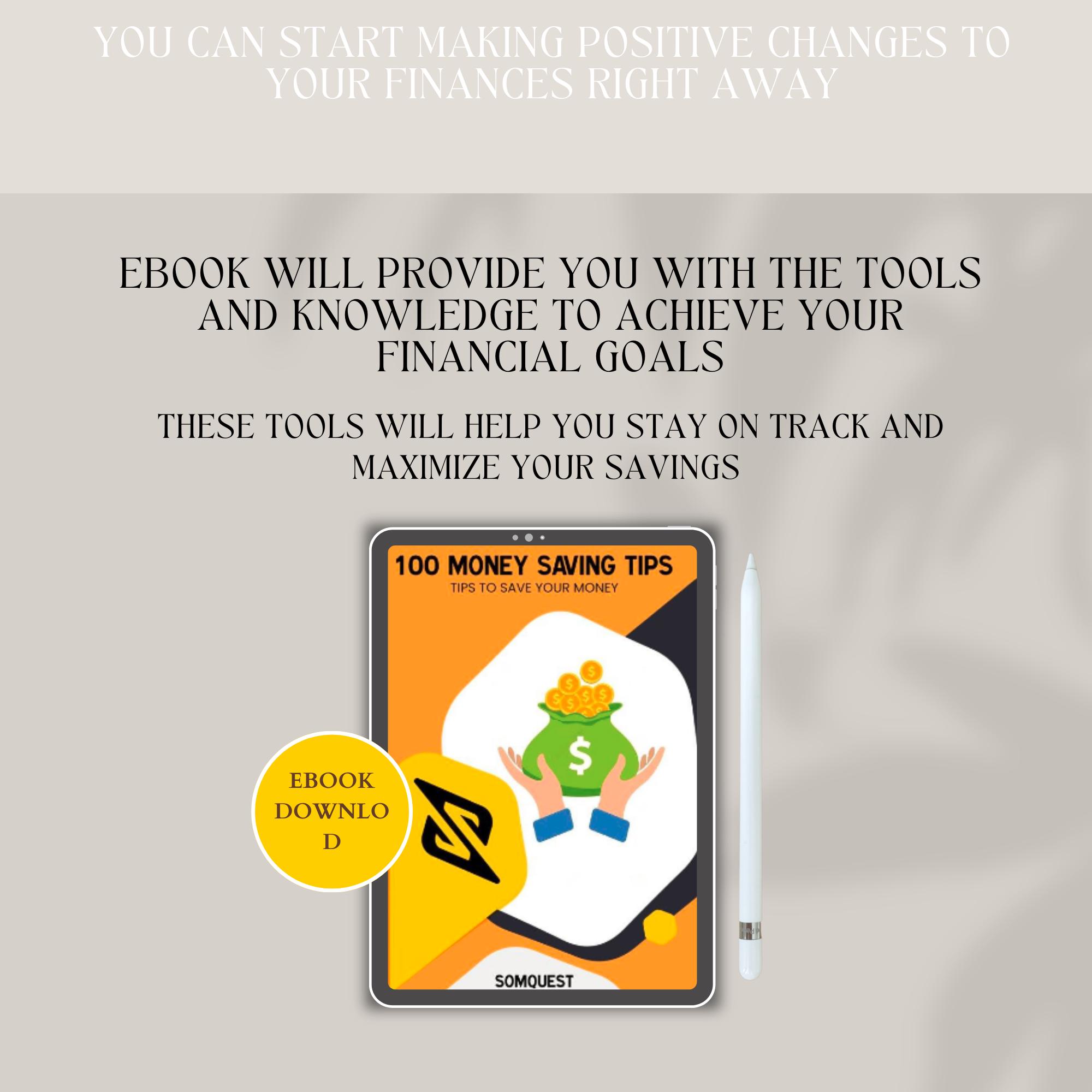 100 Money Savings Tips | INSTANT DOWNLOAD | Mastering Money | Financial ...