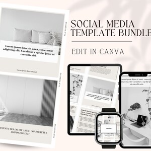 Canva Social Media Bundle| Editable Template Pack|   Engaging Content Kit| Business Branding Set| content planner| Social Media Planner