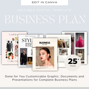 Done for You Business Plan Template, Edit in Canva, Financial Projections, Strategic Business Planning, Executive Summary, Marketing Plans