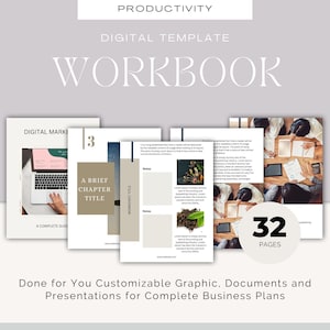 Personalisierte Arbeitsmappe Canva-Vorlage, benutzerdefinierte Online-Webseiten-Design, professionelles Layout, DIY Arbeitsmappenerstellung, digitale benutzerdefinierte Vorlagen