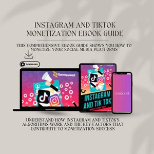 Instagram And Tiktok Monetization  eBook Guide - Target a Specific Audience | Strategies for Creating Engaging Content
