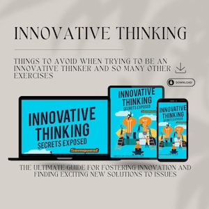 Innovative Thinking Guide | INSTANT DOWNLOAD | Motivational Book | Innovative Exercises | Self Improvement Book | Personal Development