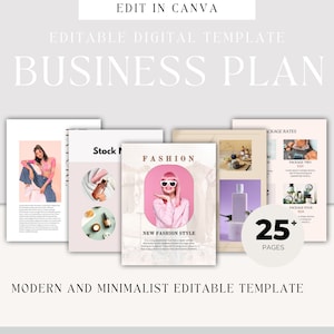 Canva Business Plan, Business Marketing, Mission Statement Booklet, personalisierte eBook-Vorlage, benutzerdefinierter Geschäftsvorschlag, Start-up-Paket