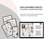 Sales Page Canva Template: Done-For-You Website (Digital Download)