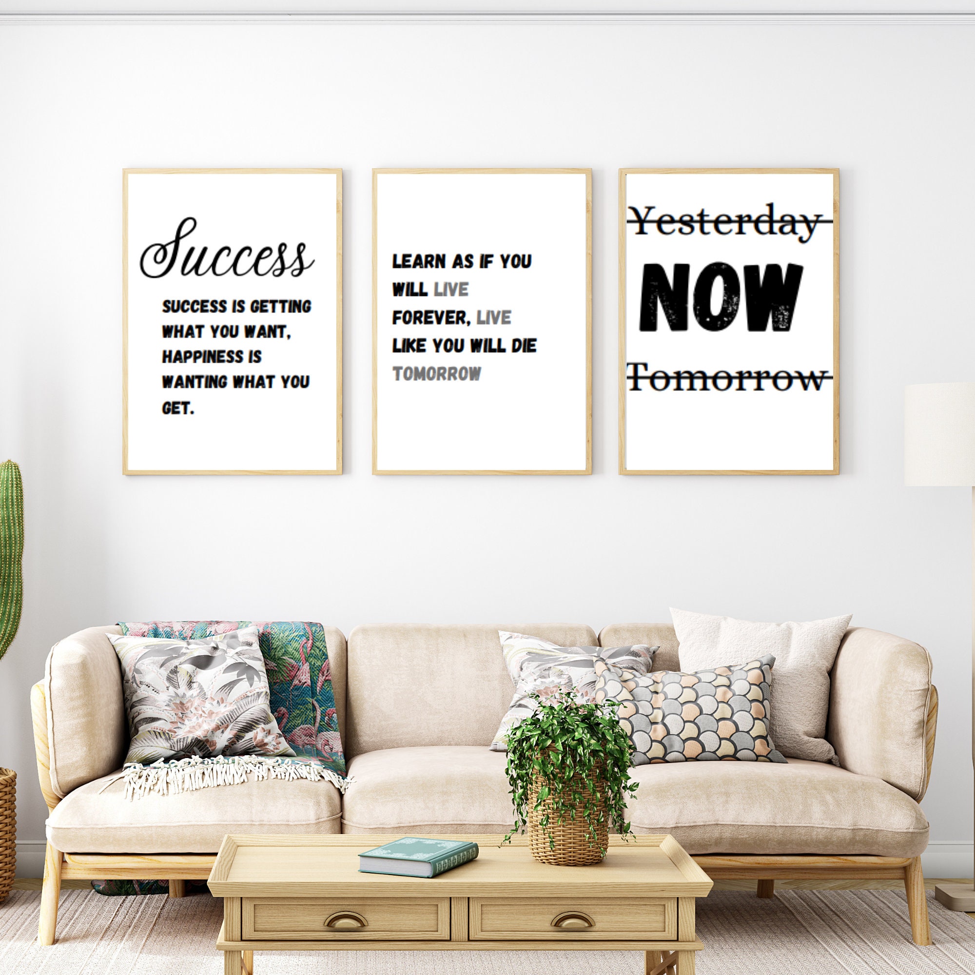 Motivational Digital Wall Arts, Inspirational Print , Hard Work Quote ...