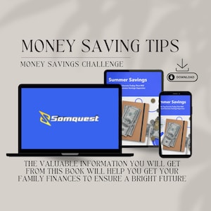 Money Saving Tips Ebook | INSTANT DOWNLOAD | Digital Ebook | Financial Strategies | Mastering Money | Money Savings Challenge