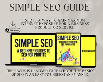 Simple SEO Guide: Beginner Tactics for Website Traffic (Instant Download)