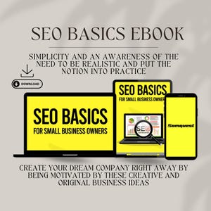 SEO Basics Ebook | INSTANT DOWNLOAD | Small Business Owners | Seo Strategies | Search Engine Ranking | Guide to Drive Traffic | Seo Tactics