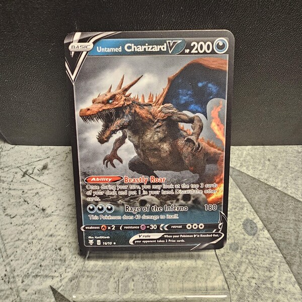 Thick Charizard Card - Etsy