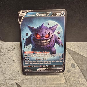 Gengar custom horror Pokémon fanartkaart