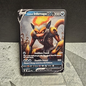Cartão de Fan-Art de Pokémon de Terror Personalizado Infernape