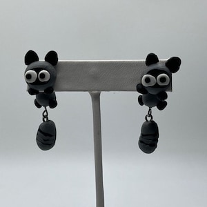 Raccoon Earrings