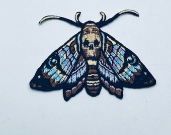 Death Head Moth Iron On Patch