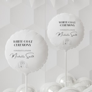 White Coat Ceremony Balloon, Personalized Congrats Balloon, Future Doctor Gifts, Physical Therapy Occupational Therapy Medical School Gift
