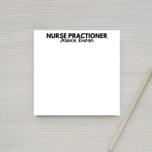 Personalized Nurse Practitioner Post-it® Note Pads, NP Gifts, Nurse Practitioner Gift, NP Note Pads, Gifts for Graduation, Custom Gift