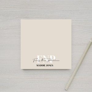 Personalized FNP Post-it® Note Pads, FNP Gifts, Family Nurse Practitioner Gift, NP Note Pads, Gifts for Graduation, Custom Gift for FNPs