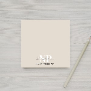 Personalized Nurse Practitioner Post-it® Note Pads, NP Gifts, Nurse Practitioner Gift, NP Note Pads, Gifts for Graduation, Custom Gift